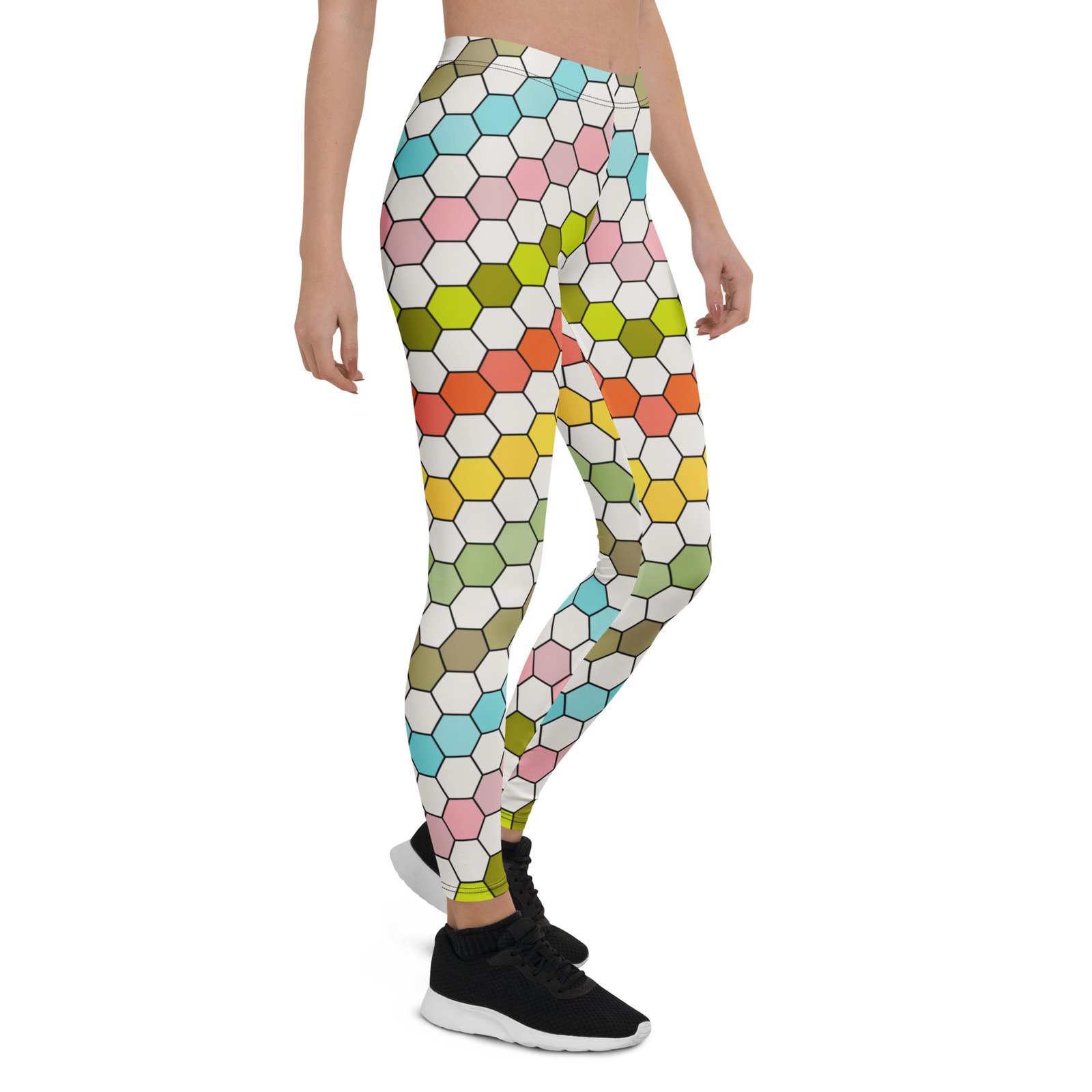 Colorful Hexagon Leggings Honeycomb Yoga Pants Colorful Hexagon Leggings Honeycomb Yoga Pants