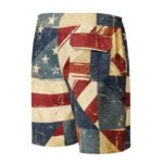 Vintage Flag Board Shorts Patriotic Swim Trunks