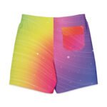 Rainbow Sparkle Board Shorts Men’s Gradient Swim Trunks