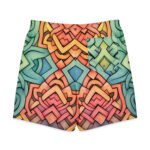 Celtic Knot Board Shorts Men’s Stained Glass Swim Trunks