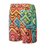 Celtic Knot Board Shorts Men’s Stained Glass Swim Trunks