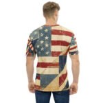 Vintage Flag T Shirt Distressed Patriotic Graphic Tee
