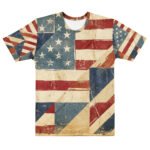 Vintage Flag T Shirt Distressed Patriotic Graphic Tee
