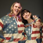 Vintage Flag Hoodie Distressed American Flag Pullover