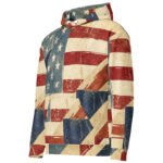 Vintage Flag Hoodie Distressed American Flag Pullover