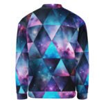 Galaxy Triangle Bomber Jacket Cosmic Geometric Coat