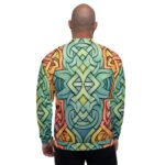 Celtic Knot Bomber Jacket Colorful Watercolor Style Coat