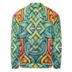 Celtic Knot Bomber Jacket Colorful Watercolor Style Coat