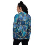 Galaxy Cube Bomber Jacket Cosmic 3d Geometric Coat