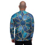 Galaxy Cube Bomber Jacket Cosmic 3d Geometric Coat