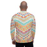 Colorful Tribal Bomber Jacket Vibrant Chevron Coat