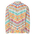 Colorful Tribal Bomber Jacket Vibrant Chevron Coat