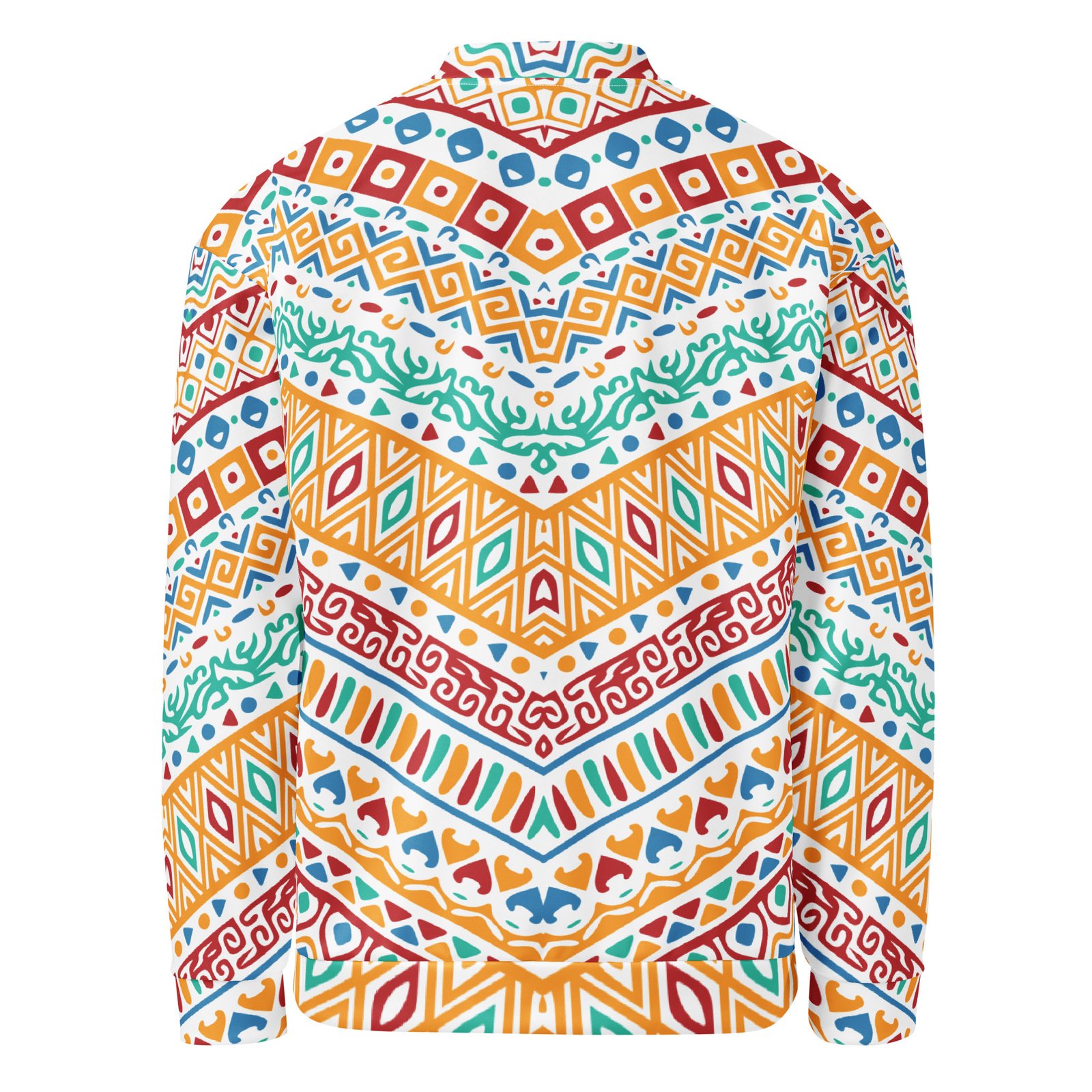 Colorful Tribal Bomber Jacket Vibrant Chevron Coat Colorful Tribal Bomber Jacket Vibrant Chevron Coat