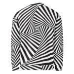 Optical Illusion Bomber Jacket Black White Geometric