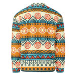 Tribal Stripe Bomber Jacket Colorful Boho Geometric Coat