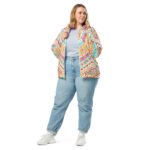 Colorful Tribal Bomber Jacket Vibrant Chevron Coat
