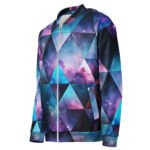 Galaxy Triangle Bomber Jacket Cosmic Geometric Coat