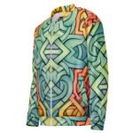 Celtic Knot Bomber Jacket Colorful Watercolor Style Coat