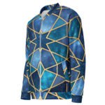 Galaxy Cube Bomber Jacket Cosmic 3d Geometric Coat