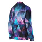 Galaxy Triangle Bomber Jacket Cosmic Geometric Coat