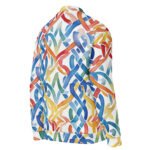 Watercolor Abstract Bomber Jacket Rainbow Brush Coat