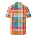 Colorful Madras Button Shirt Vibrant Plaid Summer Style