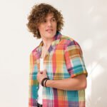 Colorful Madras Button Shirt Vibrant Plaid Summer Style