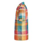 Colorful Madras Button Shirt Vibrant Plaid Summer Style