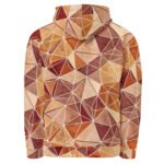 Earthy Triangle Hoodie Warm Geometric Sweatshirt