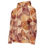 Earthy Triangle Hoodie Warm Geometric Sweatshirt