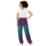 Colorful Celtic Knot Wide Leg Pants Vibrant Trousers