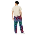 Colorful Celtic Knot Wide Leg Pants Vibrant Trousers