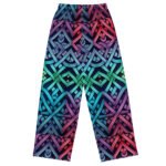 Colorful Celtic Knot Wide Leg Pants Vibrant Trousers