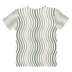 Green Wave T Shirt Women’s Wavy Stripe Top