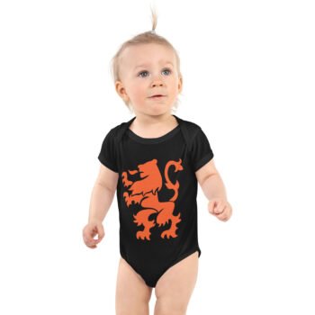 Dutch Lion Infant Bodysuit Orange Netherlands Baby
