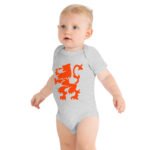 Dutch Lion Baby One Piece Orange Netherlands Design
