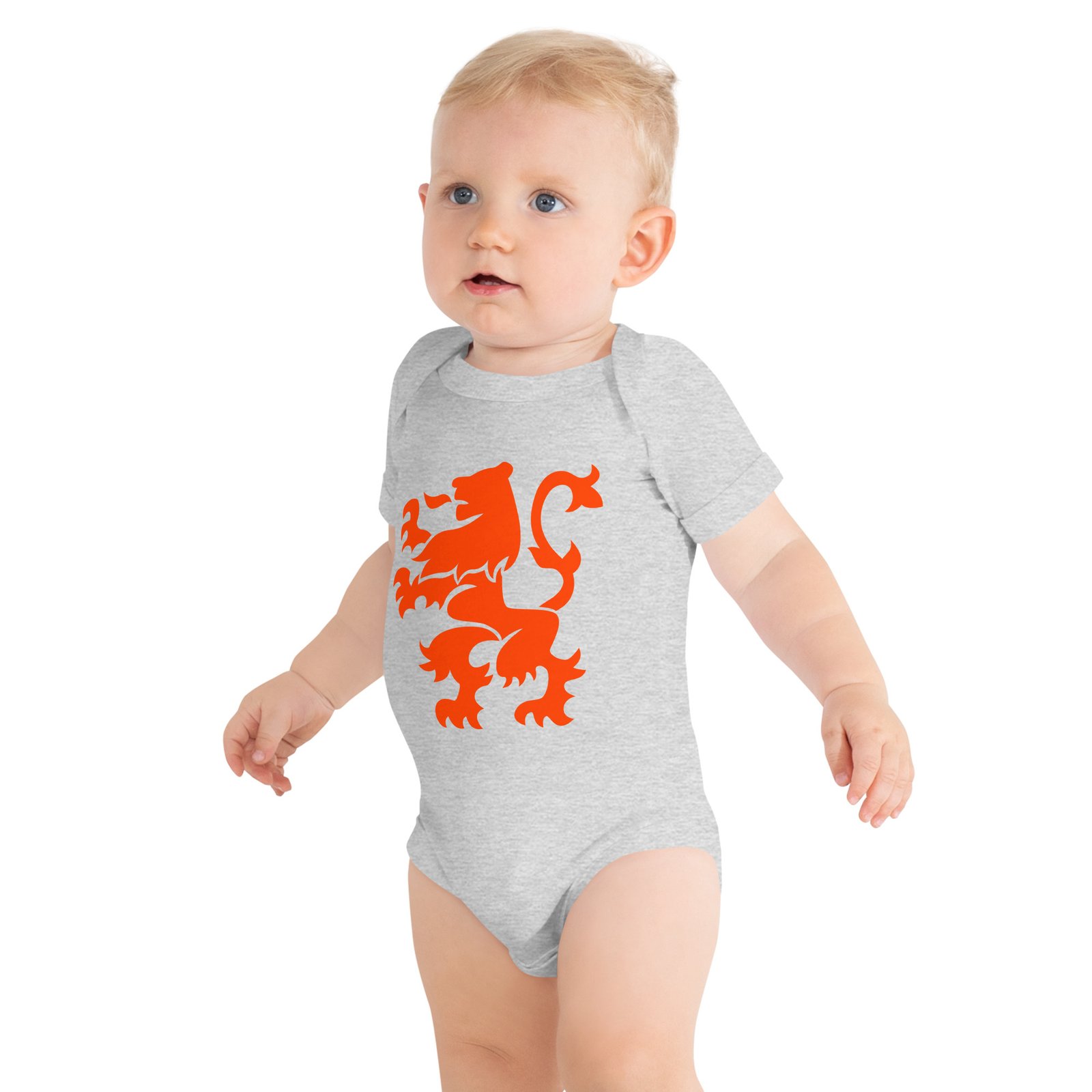 Dutch Lion Baby One Piece Orange Netherlands Design Dutch Lion Baby One Piece Orange Netherlands Design
