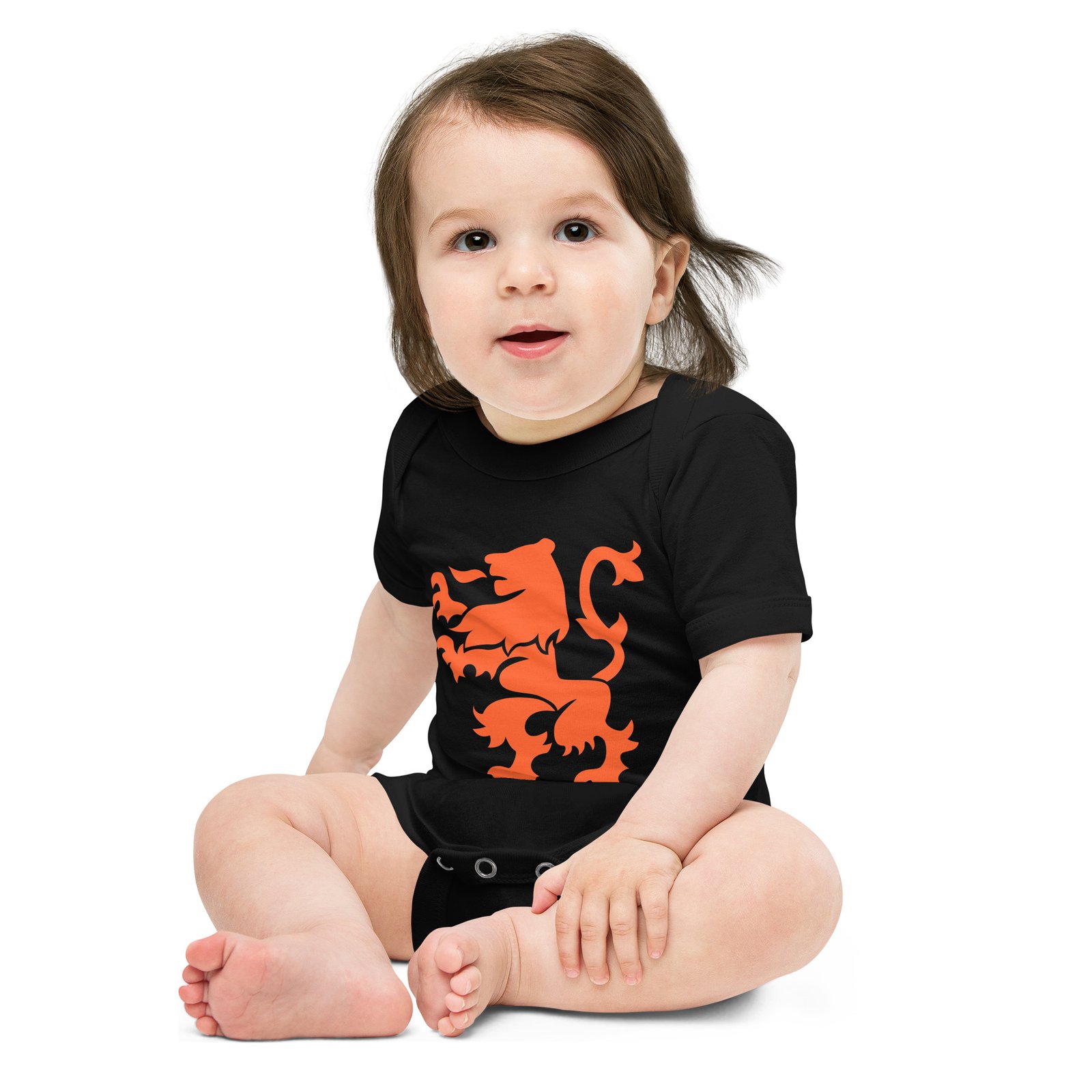 Dutch Lion Baby One Piece Orange Netherlands Design Dutch Lion Baby One Piece Orange Netherlands Design