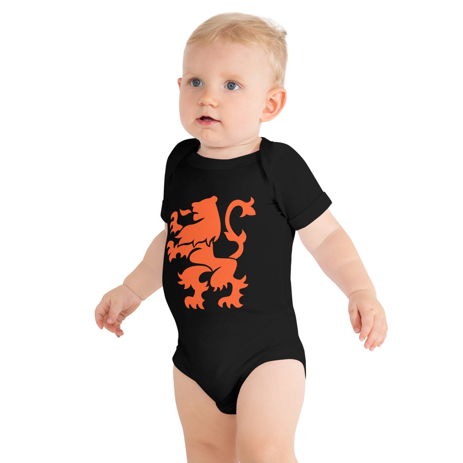Dutch Lion Baby One Piece Orange Netherlands Design Dutch Lion Baby One Piece Orange Netherlands Design