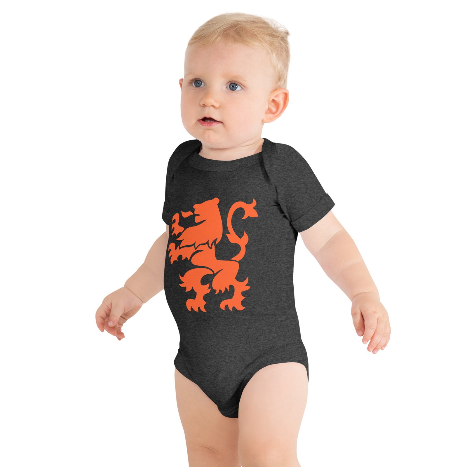 Dutch Lion Baby One Piece Orange Netherlands Design Dutch Lion Baby One Piece Orange Netherlands Design