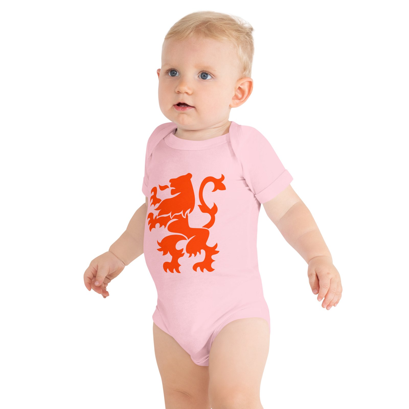 Dutch Lion Baby One Piece Orange Netherlands Design Dutch Lion Baby One Piece Orange Netherlands Design