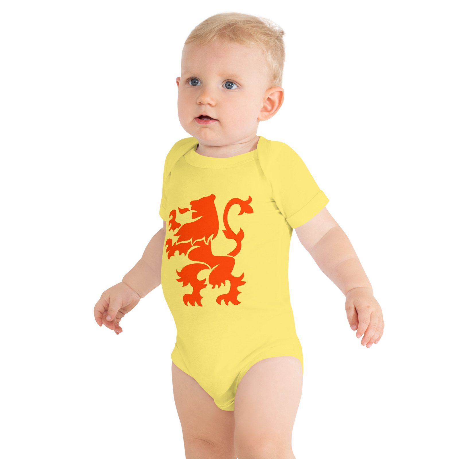 Dutch Lion Baby One Piece Orange Netherlands Design Dutch Lion Baby One Piece Orange Netherlands Design
