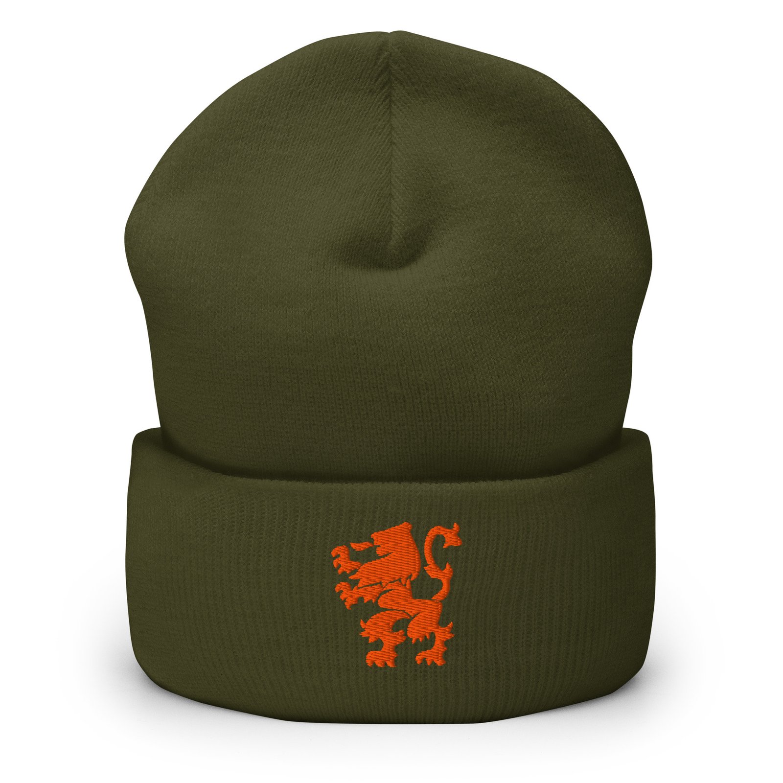 Dutch Lion Beanie Orange Netherlands Embroidered Hat Dutch Lion Beanie Orange Netherlands Embroidered Hat