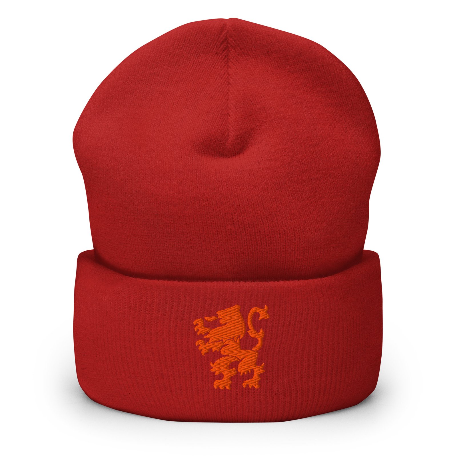 Dutch Lion Beanie Orange Netherlands Embroidered Hat Dutch Lion Beanie Orange Netherlands Embroidered Hat