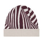 Black White Geometric Beanie - Optical Illusion Hat 1 Black White Geometric Beanie Optical Illusion Hat