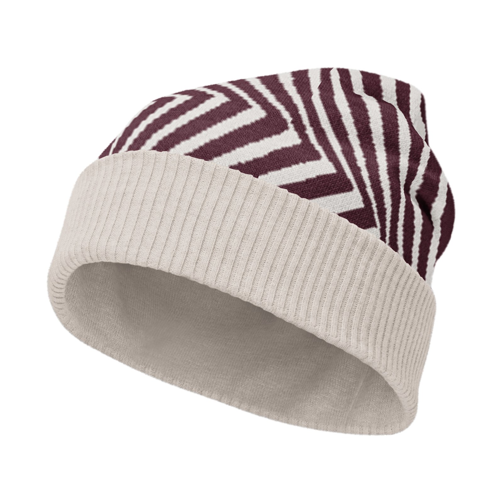 Black White Geometric Beanie Optical Illusion Hat Black White Geometric Beanie Optical Illusion Hat