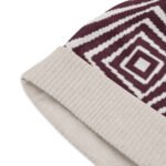 Black White Geometric Beanie Optical Illusion Hat