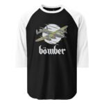 Motorhead Bomber Shirt Vintage Rock 3/4 Sleeve Top