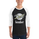 Motorhead Bomber Shirt Vintage Rock 3/4 Sleeve Top
