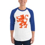 Dutch Lion Shirt Orange Netherlands 3/4 Sleeve Top